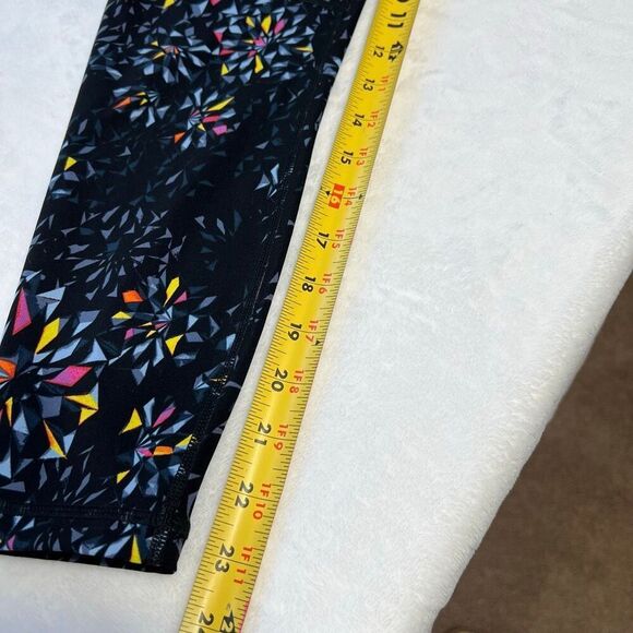 Sweaty Betty Black Faceted Floral Crop Leggings 6 Women - Picture 9 of 10